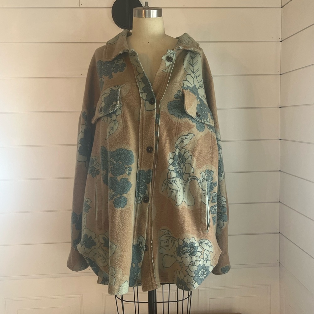 Floral Button-Up Jacket